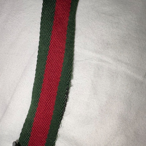 Gucci Pre-owned Gg Shelly Line Cross Body Shoulder Bag In Black, Red, Green - Picture 12 of 16